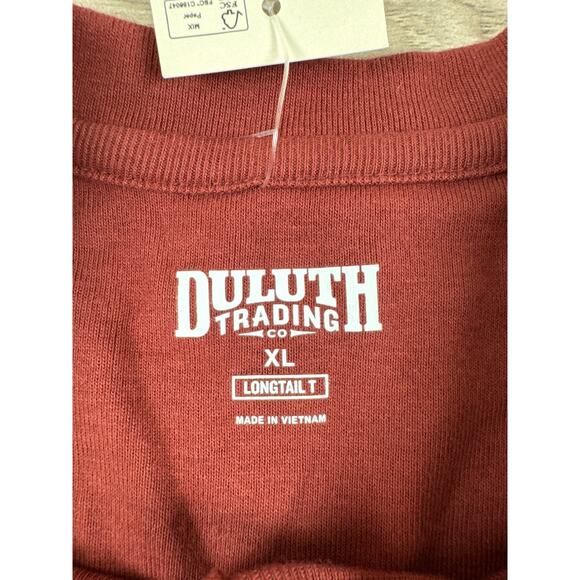 Duluth Trading Co. Women’s Longtail T Long Sleeve Henley Rust‎ Red XL - Picture 3 of 6